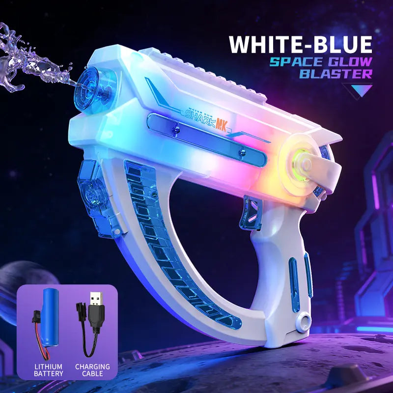 Ultimate Battle Water Gun Powerful Electric Water Gun, Water Blaster Automatic Squirt Gun with Glowing Muzzle 320Cc High Capacity, up to 32 FT Range, Outdoor Summer Party Toy Outdoorfun for Adults &Kids Toys #Summervibes